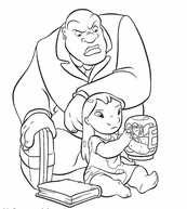 coloriage Lilo et le bocal